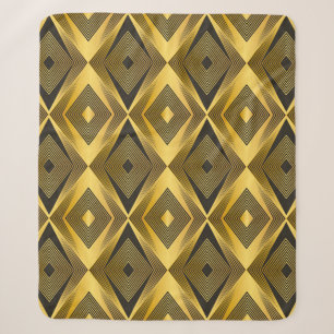 Abstract geometric background. Vintage Art Deco. Sherpa Blanket
