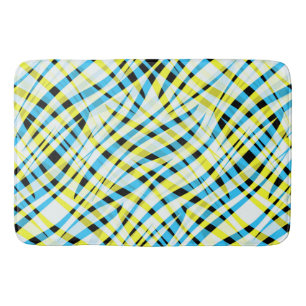 Abstract, geometric bath mat