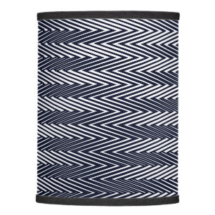 Abstract Geometric Black and White Stripes, Trippy Lamp Shade