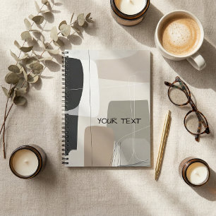  Abstract geometric boho contemporary Notebook