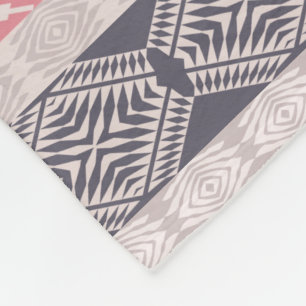Abstract geometric boho style pattern. fleece blanket