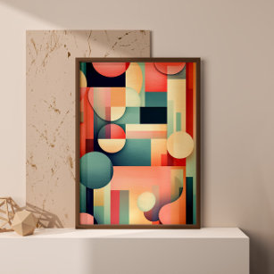 Abstract Geometric Bold Boho Print Wall Art