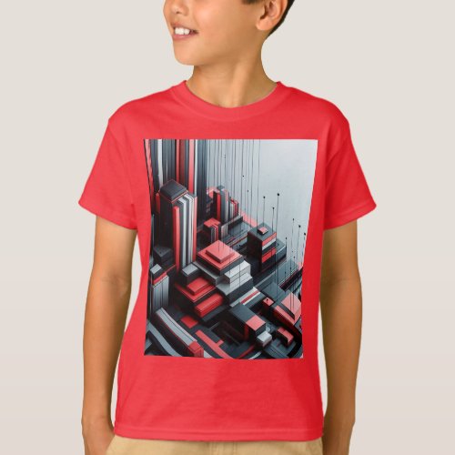 Abstract Geometric Boys T_shirt