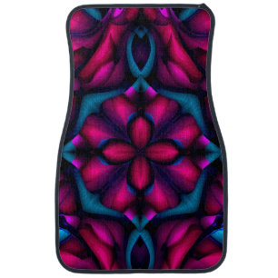 Abstract Geometric Car Floor Mats Modern Auto