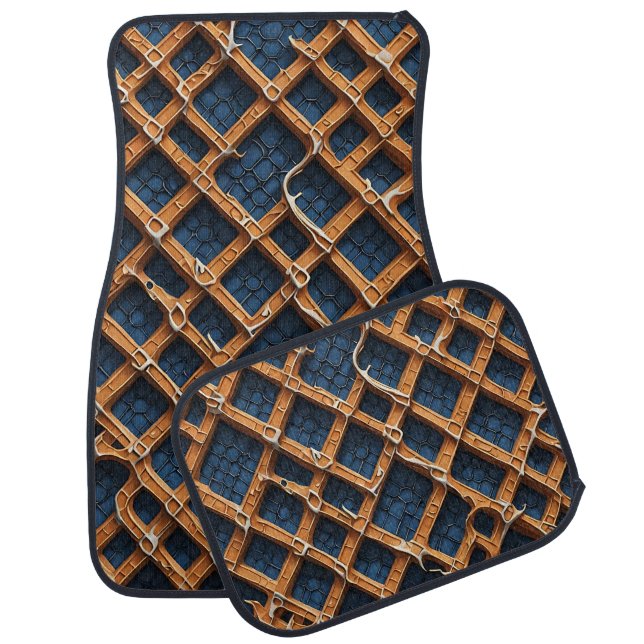 Abstract Geometric Car Mats (Set)