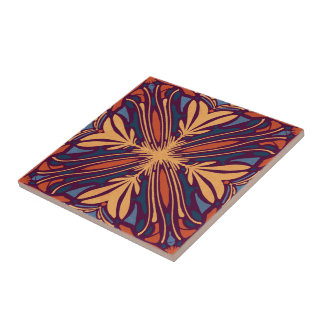 Abstract Geometric Ceramic Tile