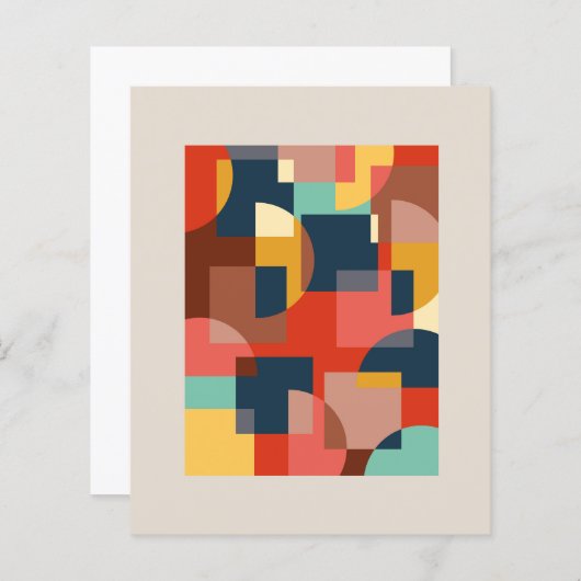 Abstract geometric circle background (Front/Back)