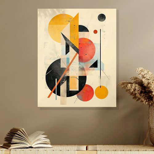 Abstract Geometric Circles And Lines Wall Art Acrylic Photo Tile