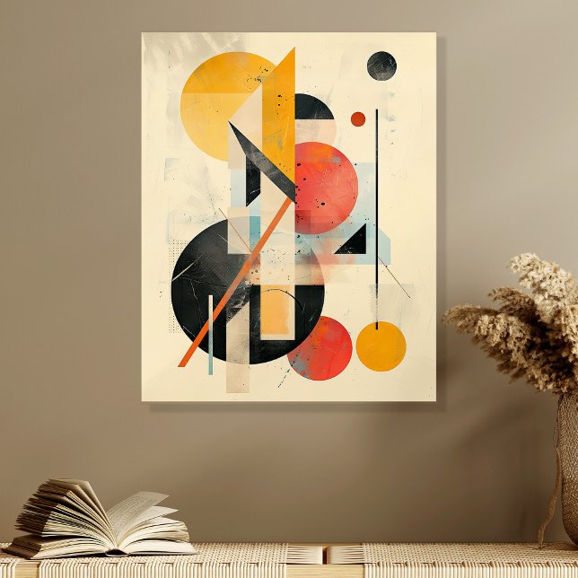 Abstract Geometric Circles and Lines Wall Art Acrylic Photo Tile (Creator Uploaded)