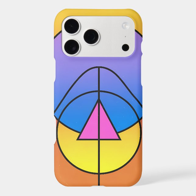 Abstract Geometric Circles Line Colorful Case (Back)