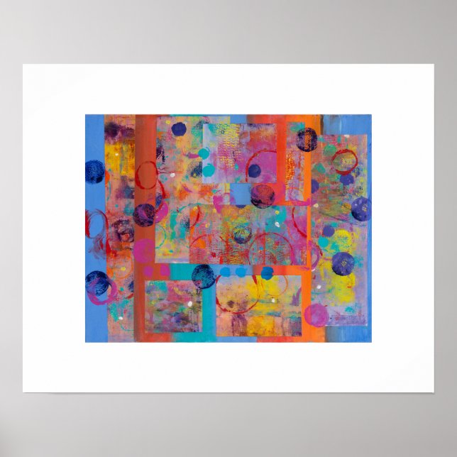 Abstract Geometric Collage Poster (Front)