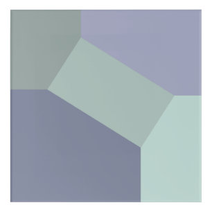 Abstract Geometric Color Block Acrylic Print