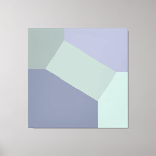Abstract Geometric Color Block Canvas Print