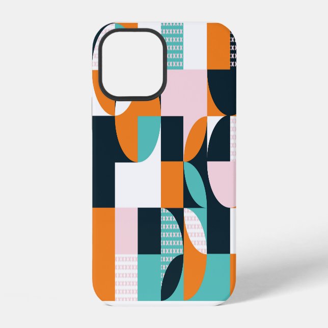 Abstract Geometric: Colorful 3D Effect. Iphone Case (Back)
