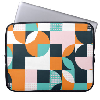 Abstract Geometric: Colorful 3D Effect. Laptop Sleeve