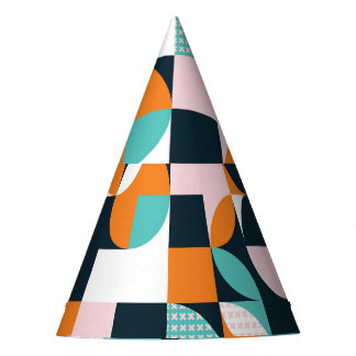 Abstract Geometric: Colorful 3D Effect. Party Hat