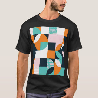 Abstract Geometric: Colorful 3D Effect. T-Shirt