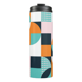 Abstract Geometric: Colorful 3D Effect. Thermal Tumbler