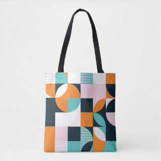 Abstract Geometric: Colorful 3D Effect. Tote Bag