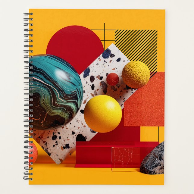 Abstract geometric colorful composition  planner (Front)