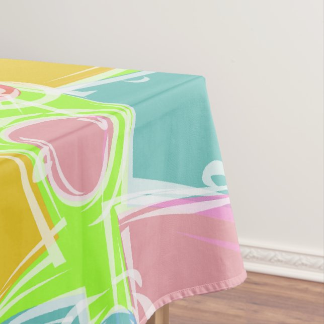 Abstract Geometric Colorful  Tablecloth (In Situ)
