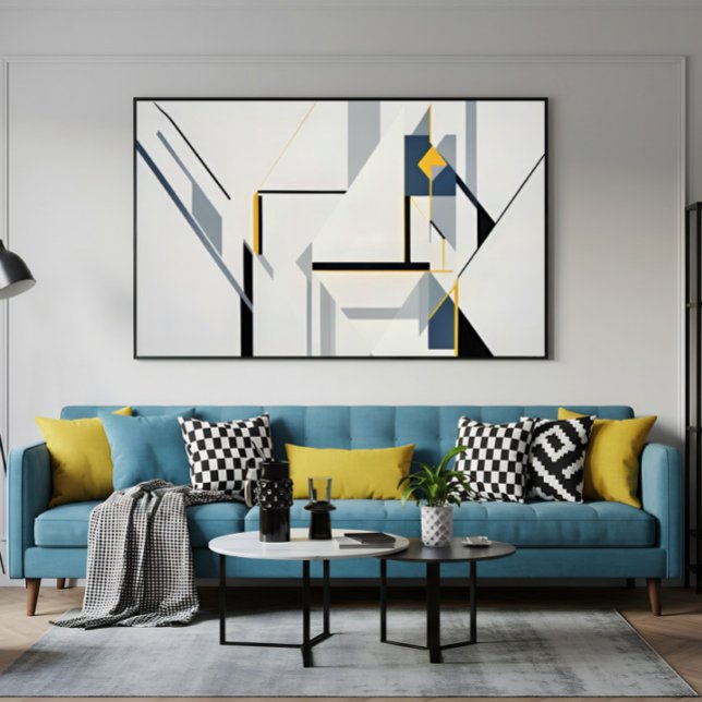 Abstract Geometric Composition Modern Canvas Print (Creator Uploaded)