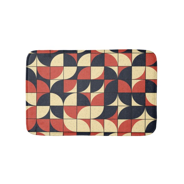 Abstract geometric: computational art. bath mat (Front)