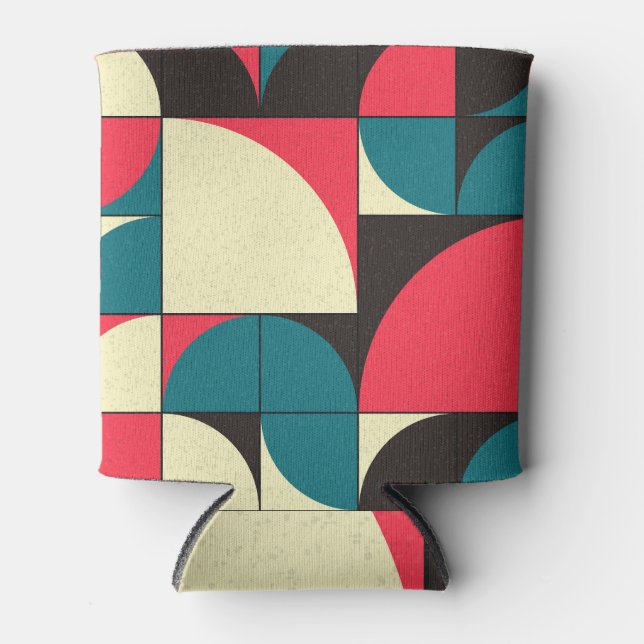Abstract geometric, computational art illustration can cooler (Front)