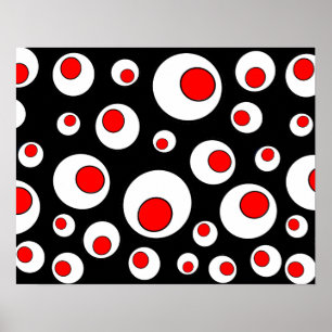 Abstract Geometric Cool Circles Poster