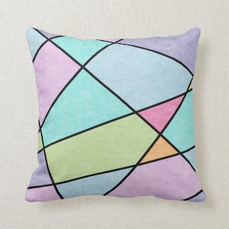 Abstract Geometric Cute Pastel Blue Pink Lilac