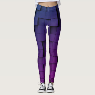 Abstract Geometric Dark Shade Leggings
