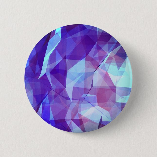 Abstract Geometric Design Button (Front)