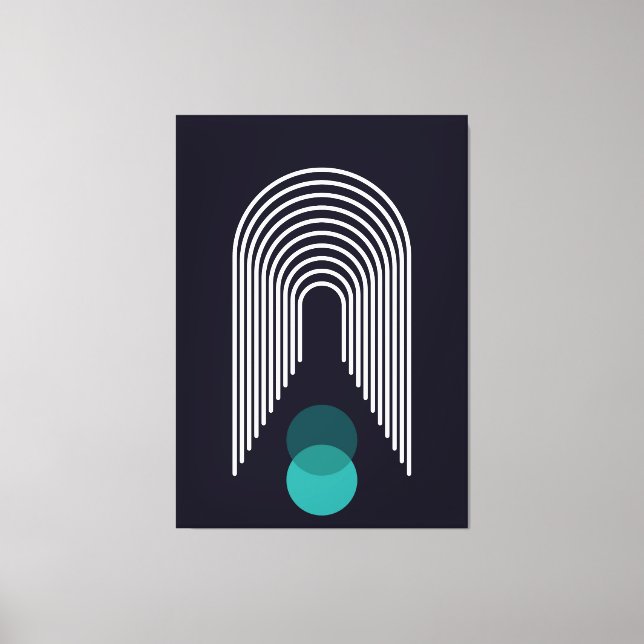 Abstract geometric design canvas print (Front)