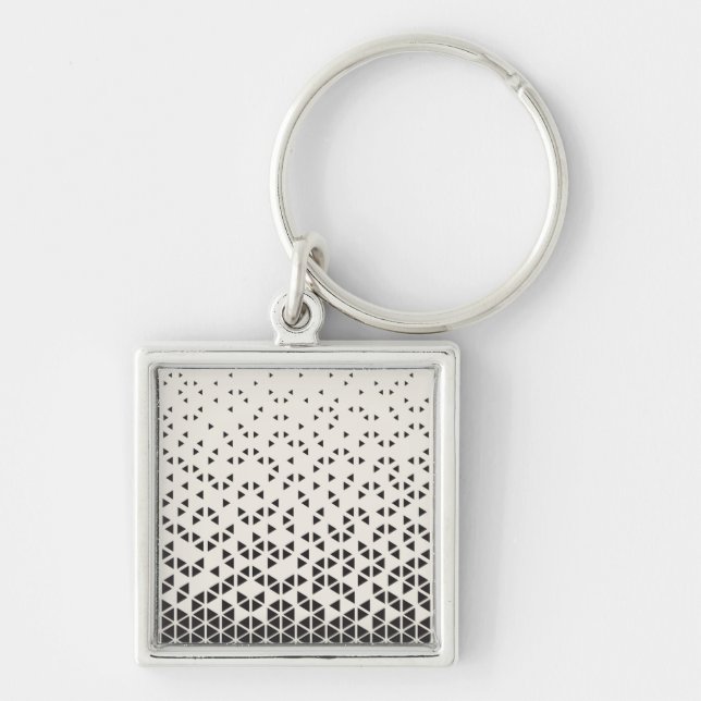 Abstract Geometric Design Keychain (Front)