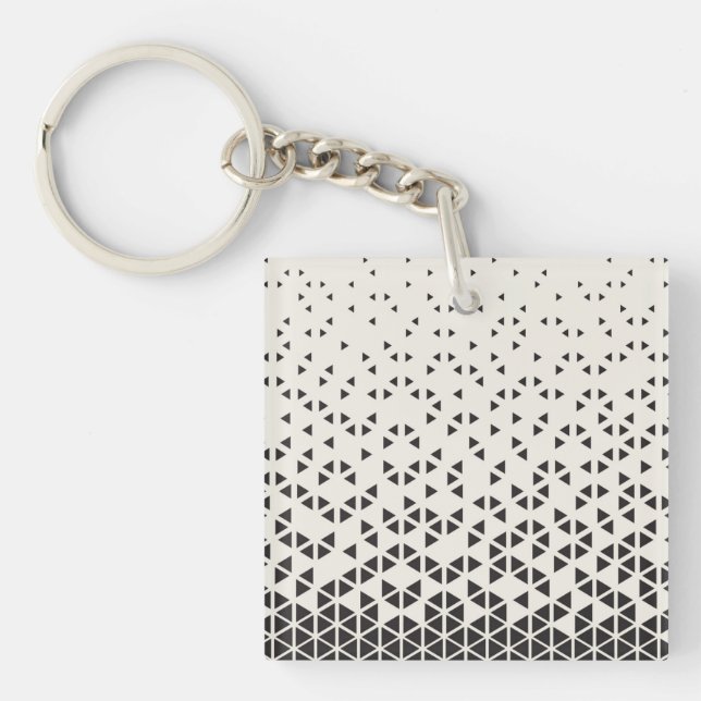 Abstract Geometric Design Keychain (Front)