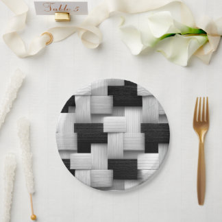 Abstract Geometric Design Paper Plates