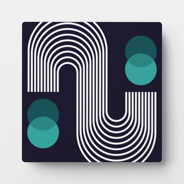 Abstract geometric design plaque (Front)