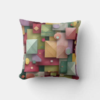 Abstract Geometric Design Throw Pillow