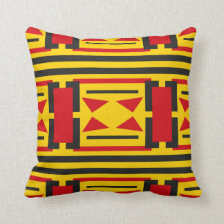 Abstract geometric design throw pillow