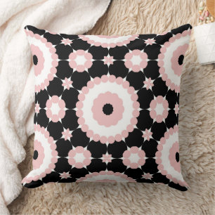 abstract geometric designs throw pillow
