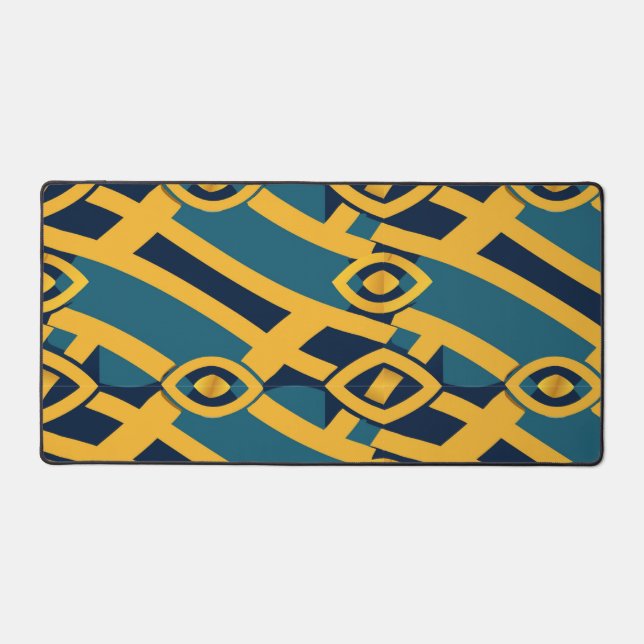 Abstract Geometric desk mat  (Front)