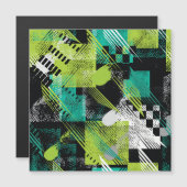 Abstract Geometric Dots Stripes Pattern (Front/Back)
