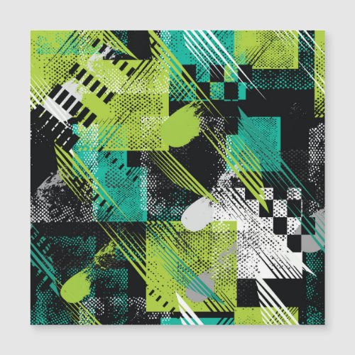 Abstract Geometric Dots Stripes Pattern