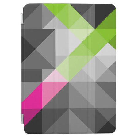 Abstract Geometric Elegant Grey Pink Green Colors Ipad Air Cover