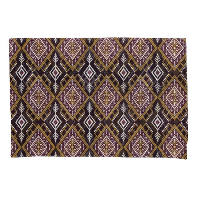 Abstract geometric ethnic, wallpaper design. pillow case (Front)