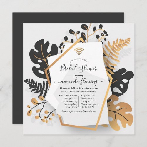 Abstract Geometric Exotic Tropical Virtual Shower Invitation