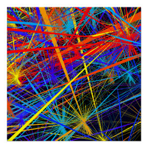 Abstract Geometric Glossy Poster