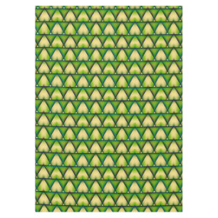 Abstract geometric green texture tablecloth