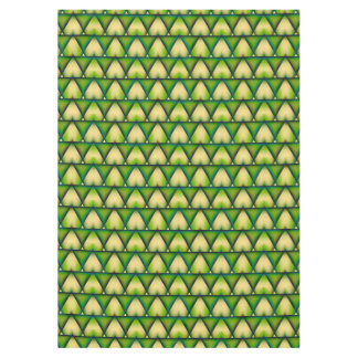 Abstract geometric green texture tablecloth