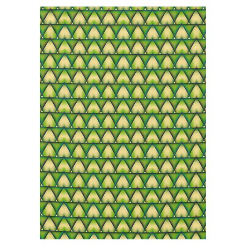 Abstract geometric green texture tablecloth